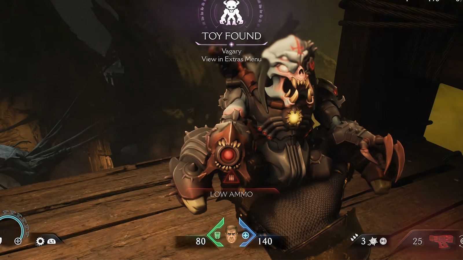 Vagary Toy in Doom The Dark Ages (Image via Bethesda || YouTube/@BackseatGuides)